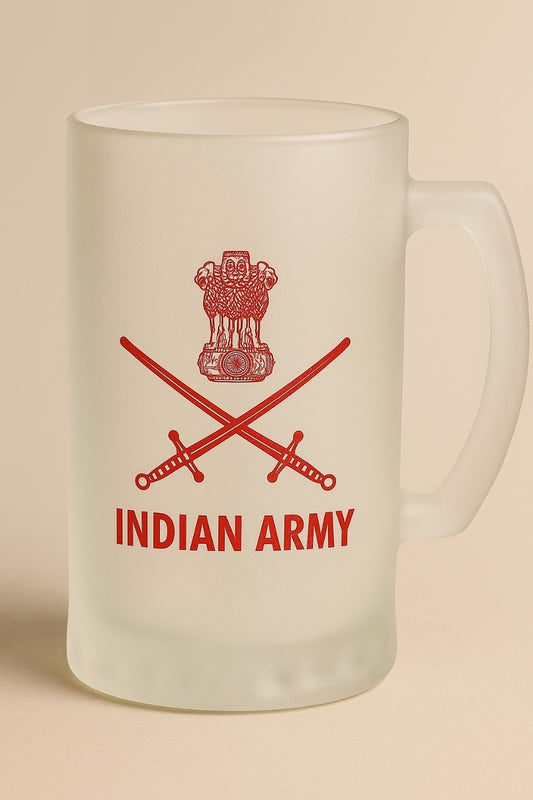 The Indian Army Glass Mug